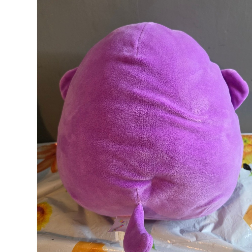 Squishmallows Nana the Monkey 11 Inch Purple Valentine Hearts Plush Toy - Picture 5 of 5